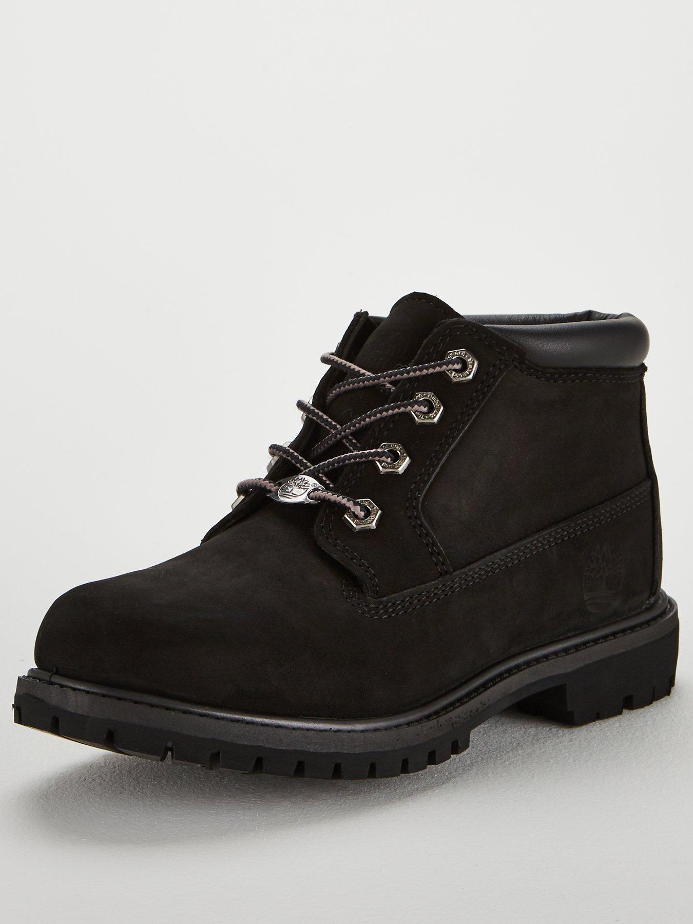 black ankle boots timberland