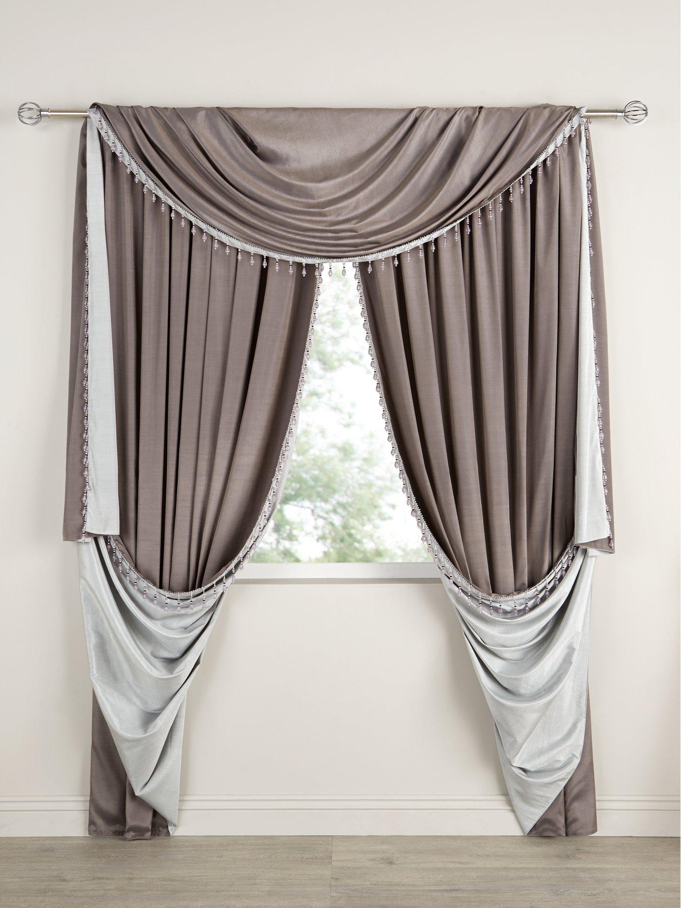 silk scarf curtains