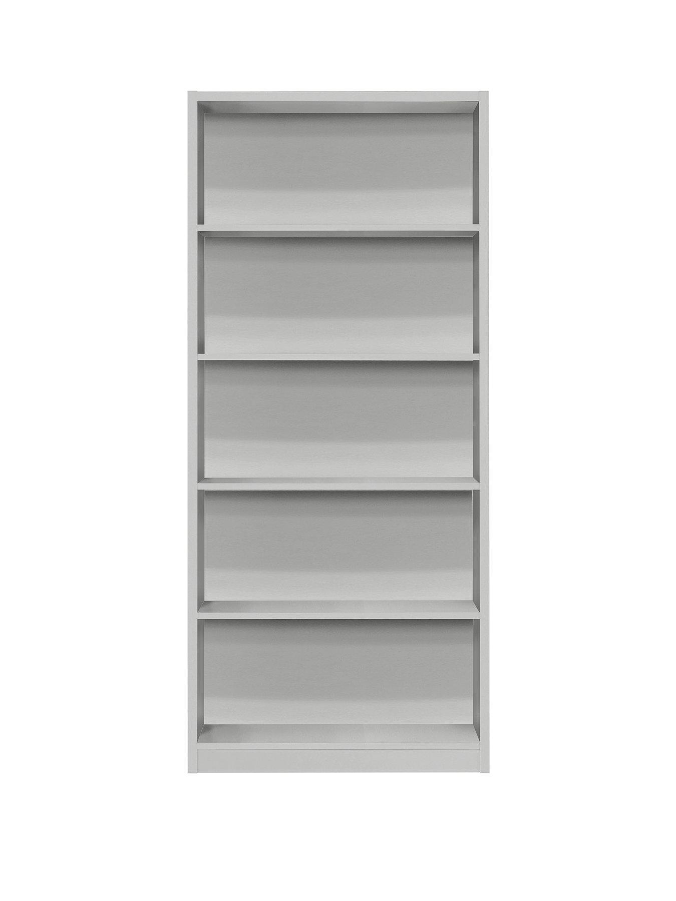 Metro Tall Wide Extra Deep Bookcase Grey Littlewoodsireland Ie