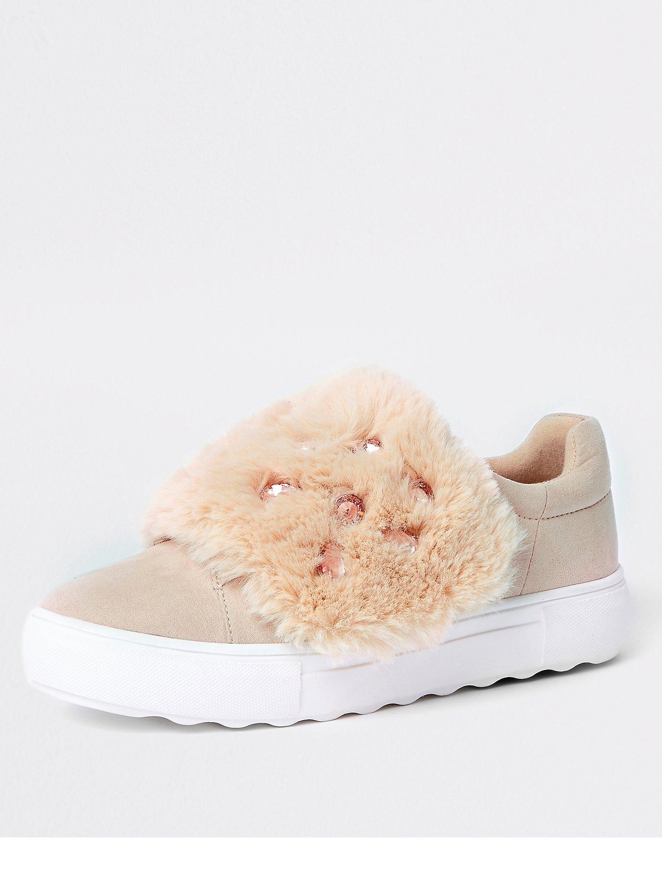 river island slip on trainers