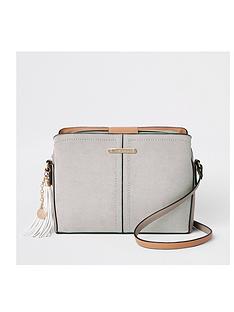 River Island Handbags Purses Littlewoods Ireland Online River Island Open Top Cross Body Bag Grey