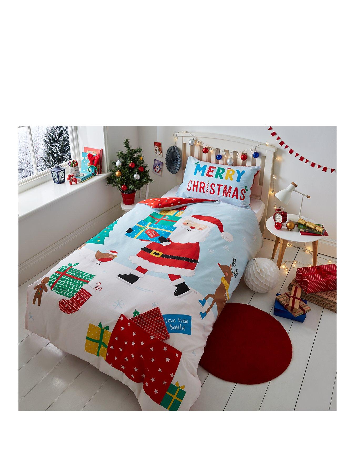 Catherine Lansfield Love From Santa Double Christmas Duvet Cover