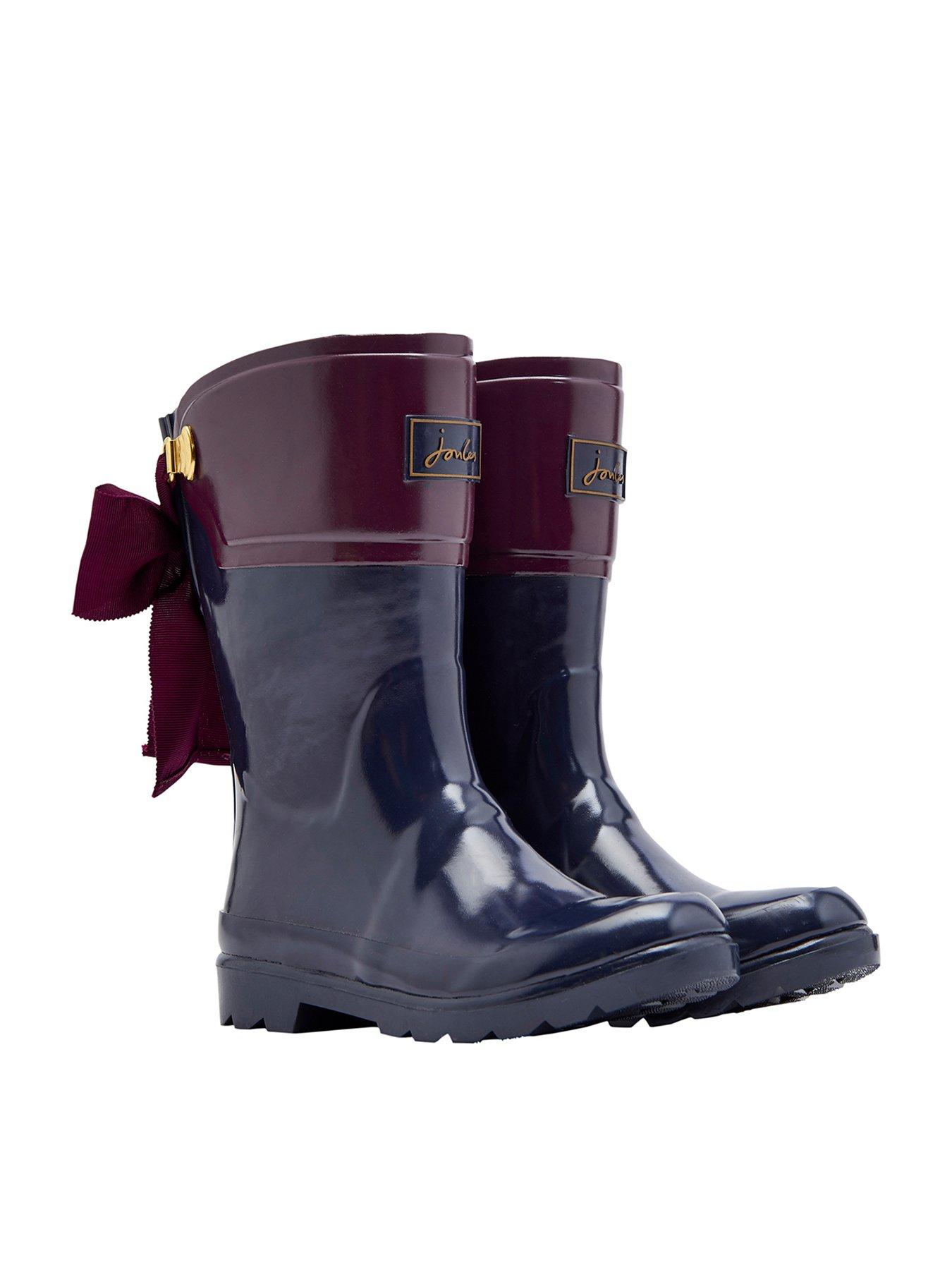 girls bow wellies