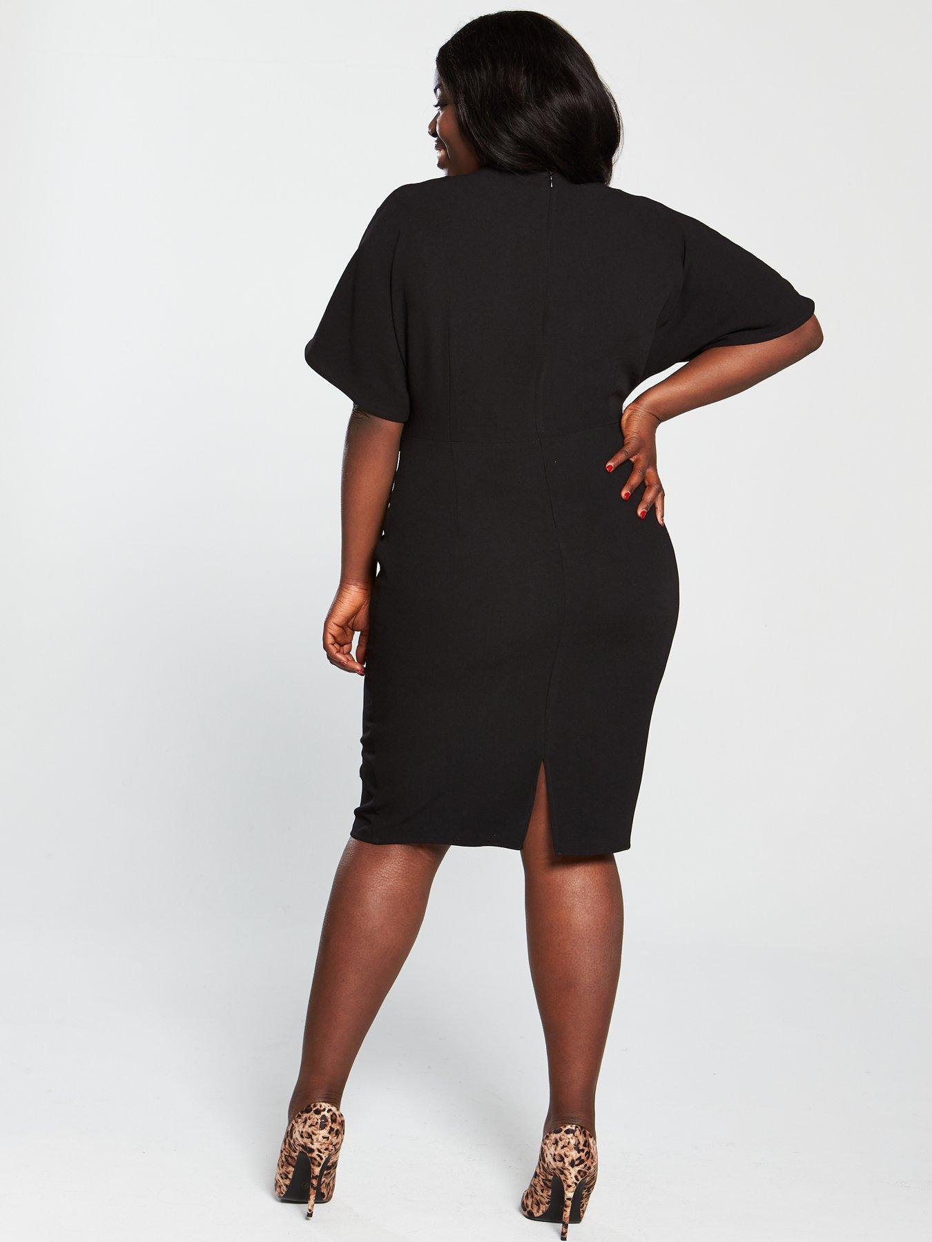 kimono sleeve pencil dress