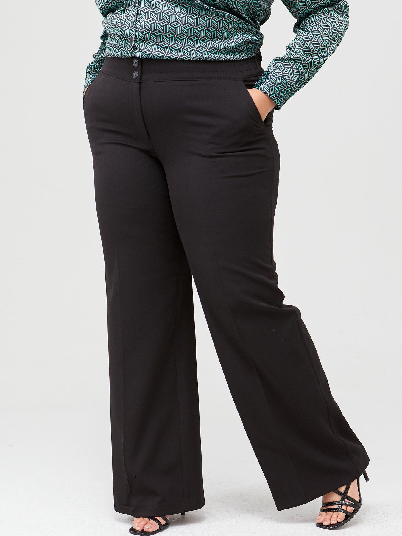 plus size casual trousers