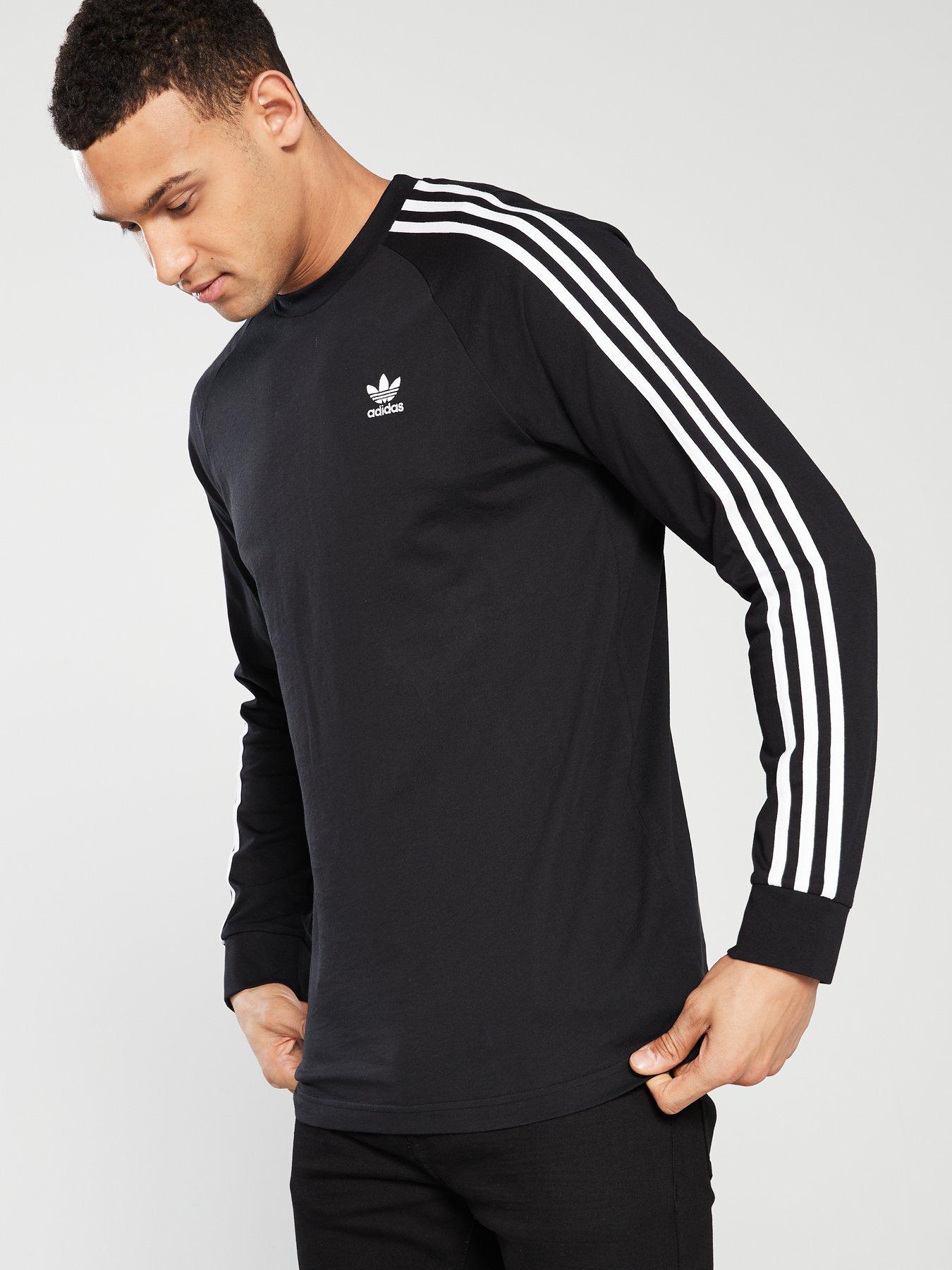 adidas stripe long sleeve