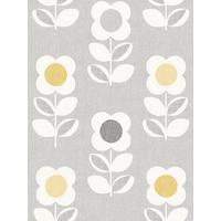 Arthouse Retro Fl Grey Yellow Wallpaper Littlewoodsireland Ie