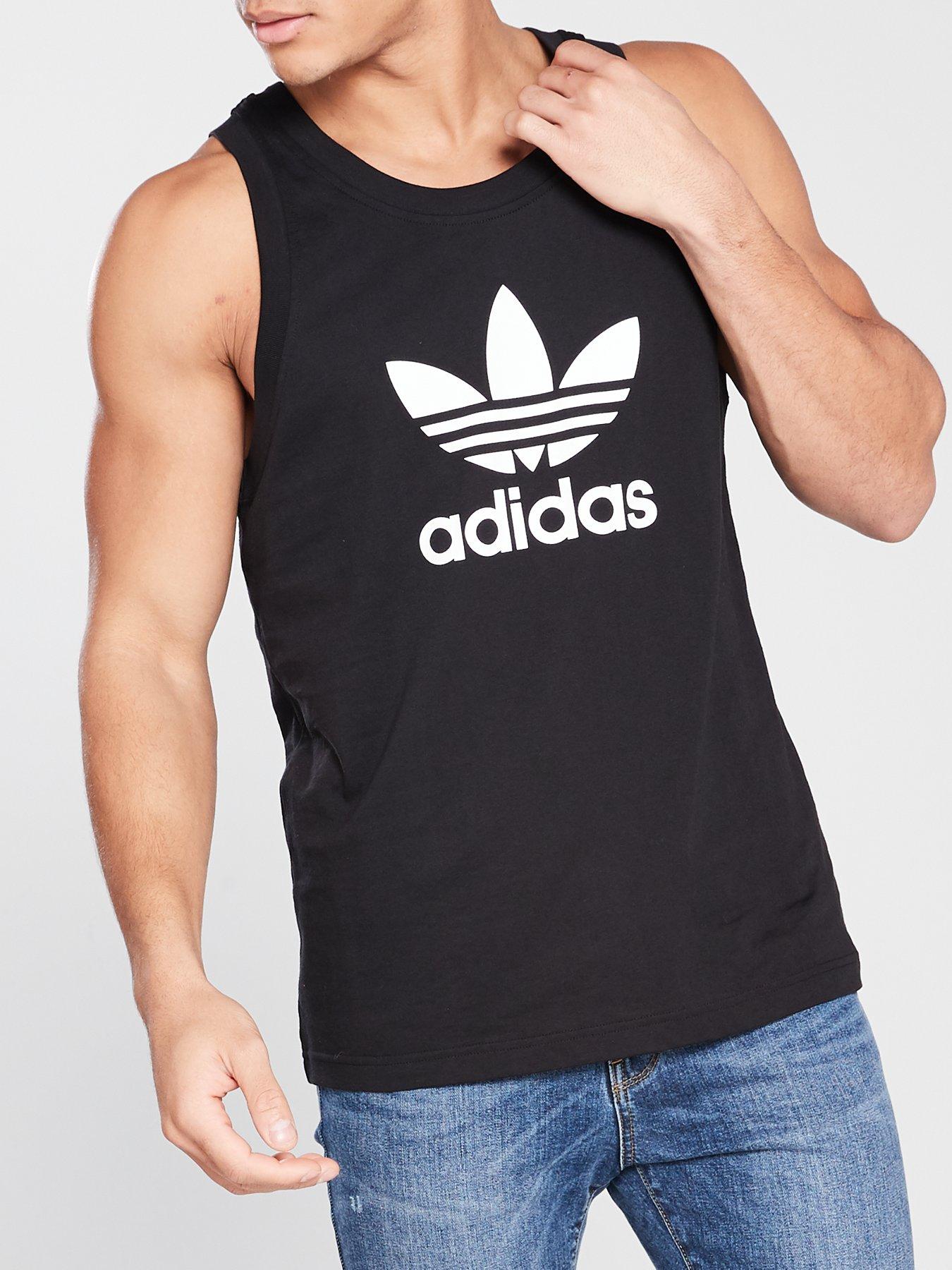 adidas trefoil tank mens