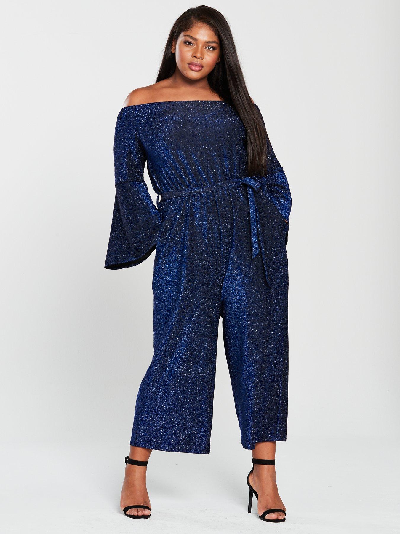ax paris blue jumpsuit