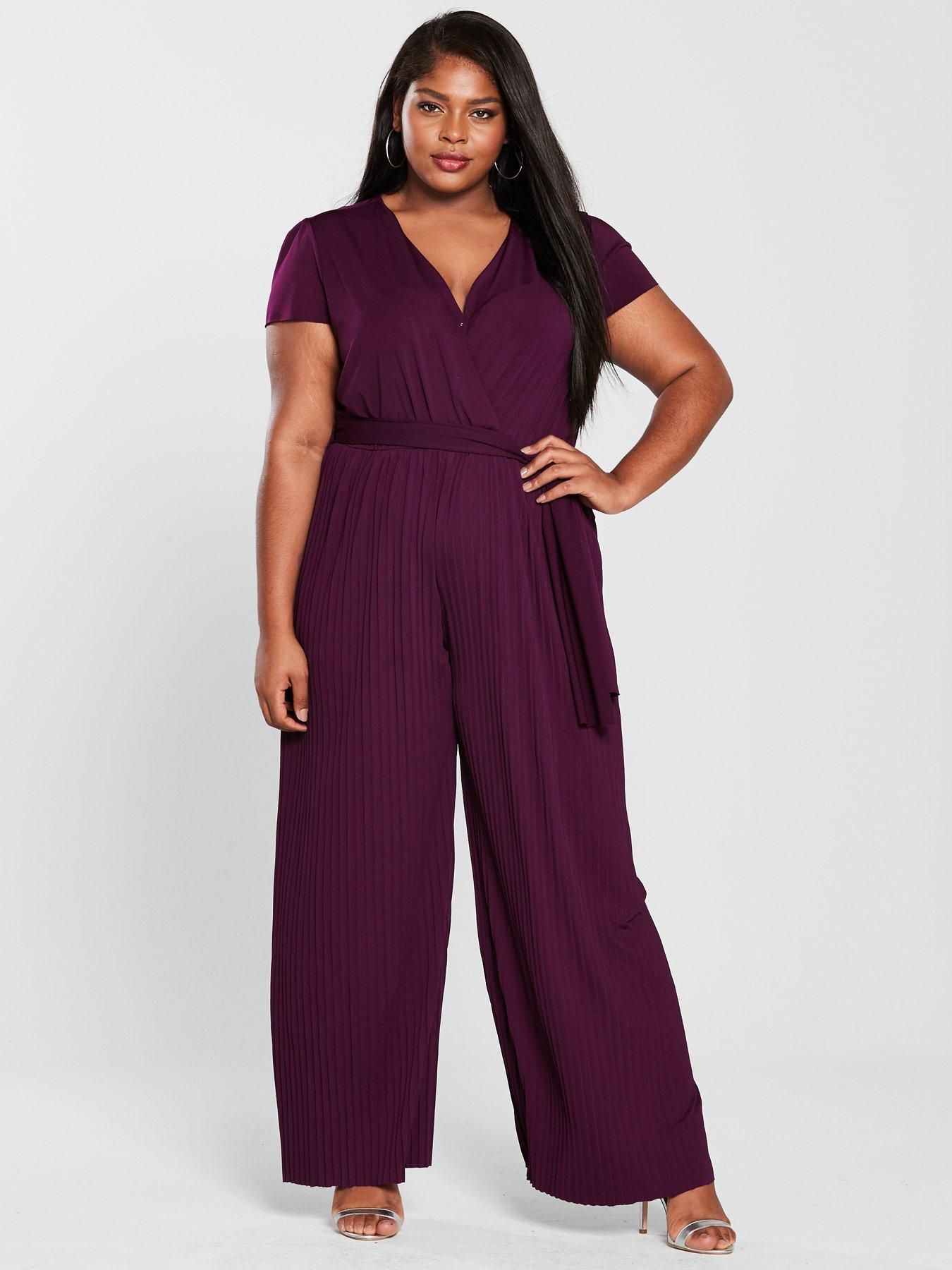 ax paris plum jumpsuit