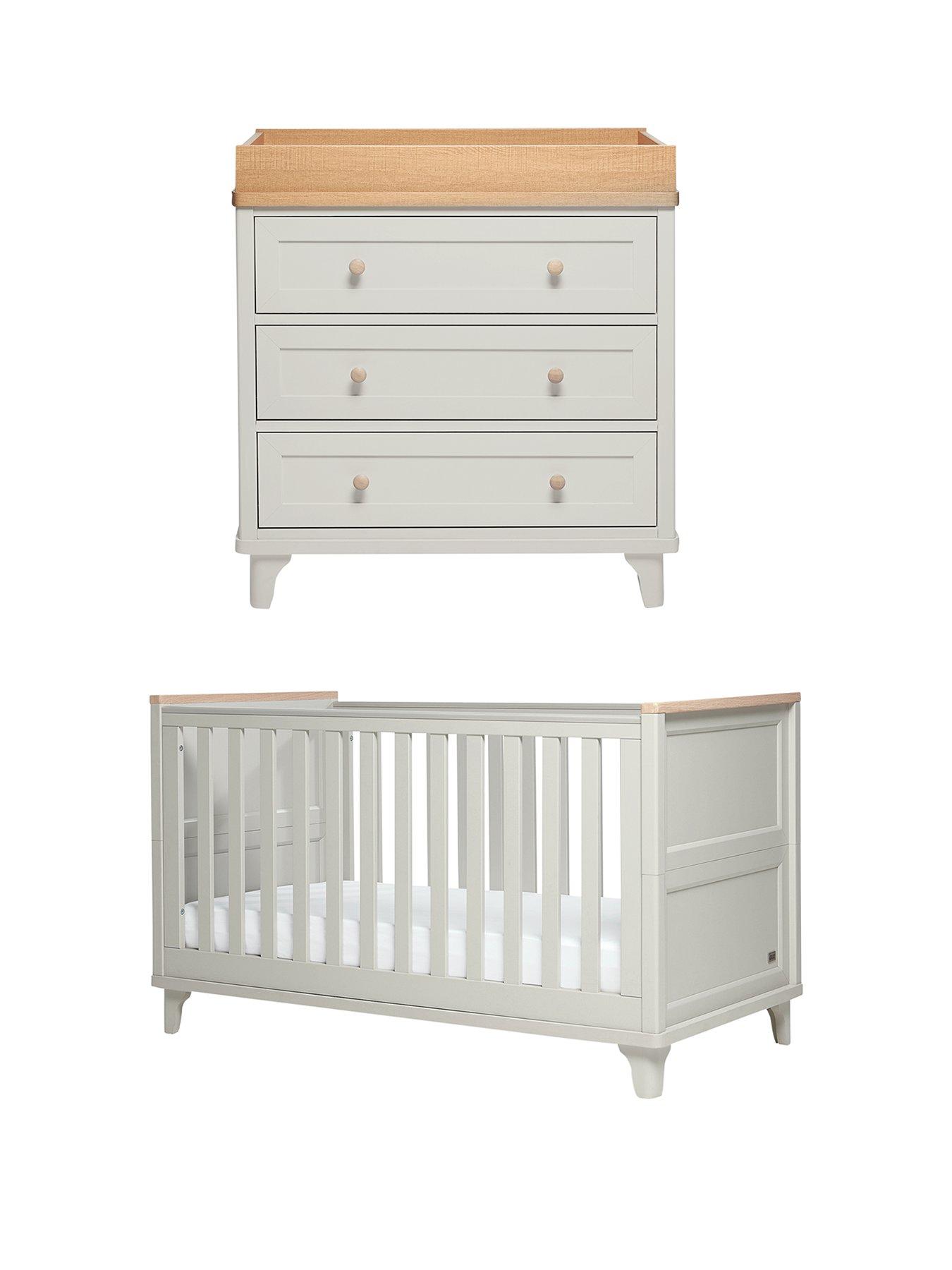 Mamas Papas Lucca Cot Bed And Dresser Changer