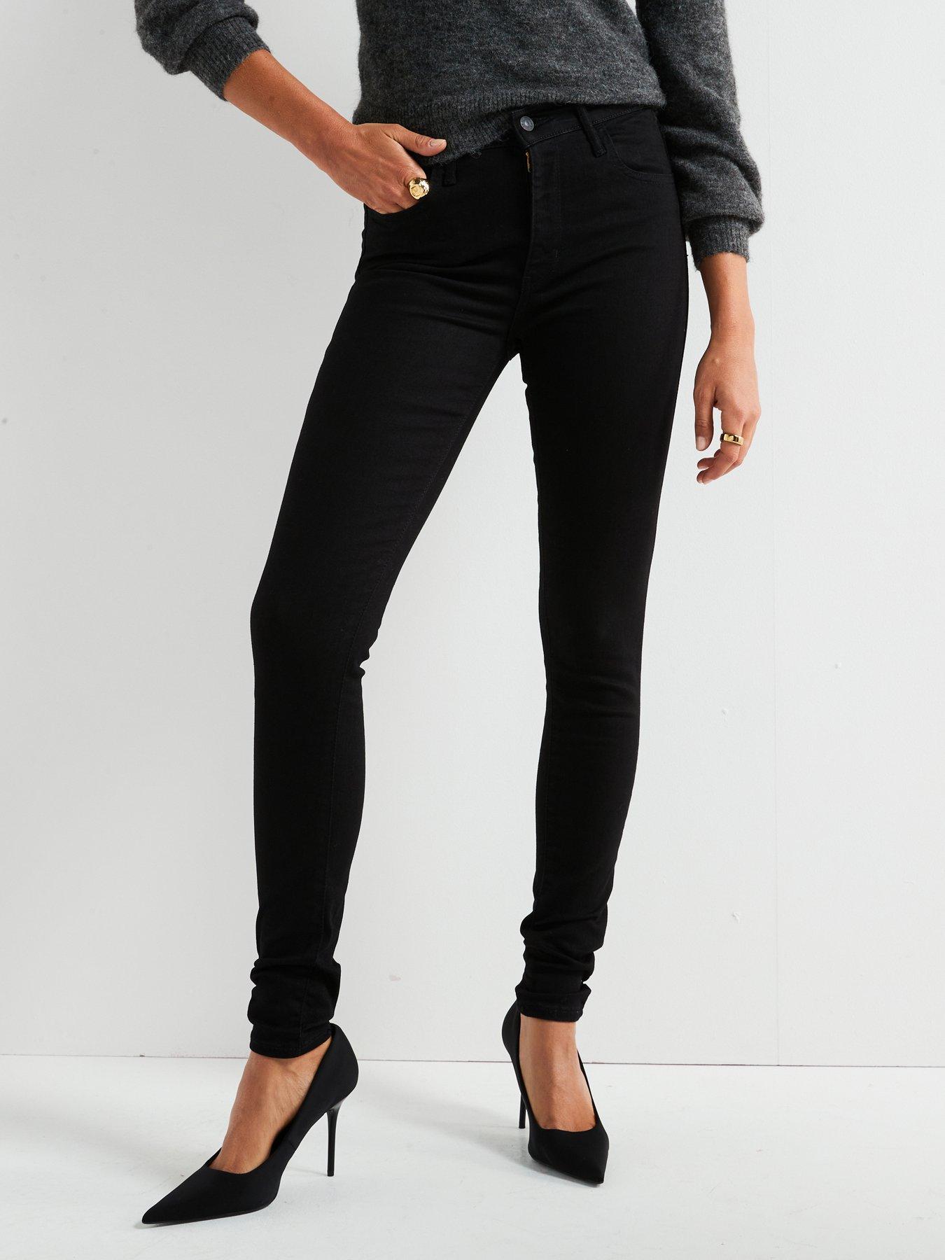 levi's black skinny jeans