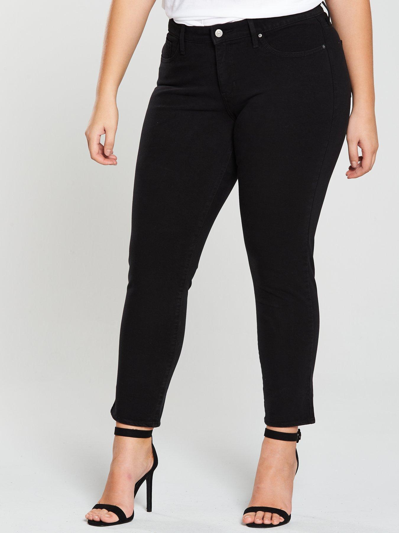 black plus size levi's