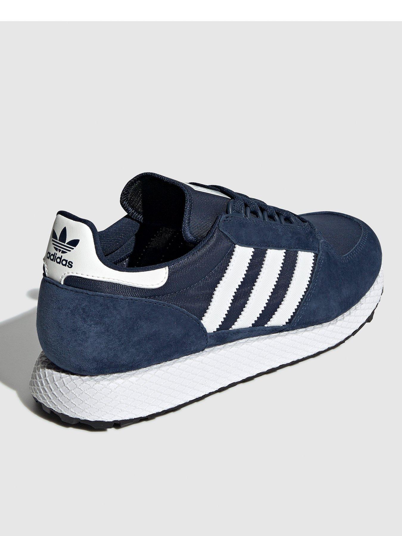 adidas blue forest grove trainers