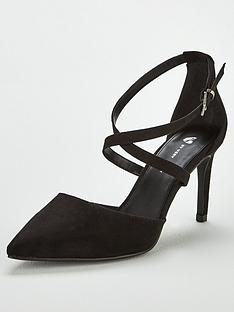 V By Very Aimee Wide Fit Strappy Heeled Shoe V By Very Aimee Wide Fit Strappy Heeled Shoe