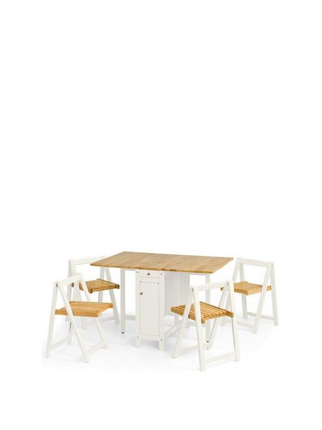julian-bowen-savoy-120-cm-space-saver-dining-table-4-chairs