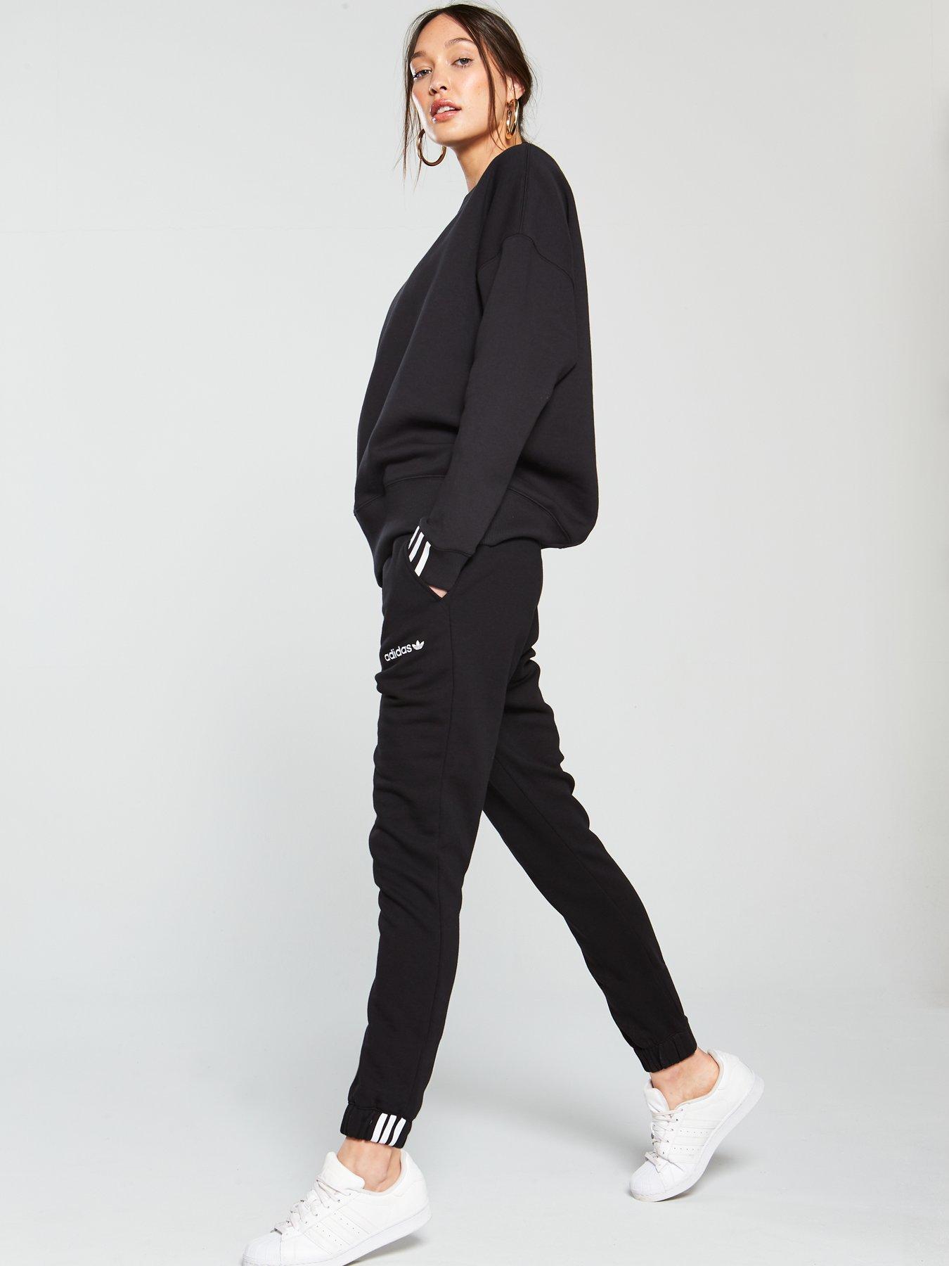 adidas originals ryv cuffed joggers in black