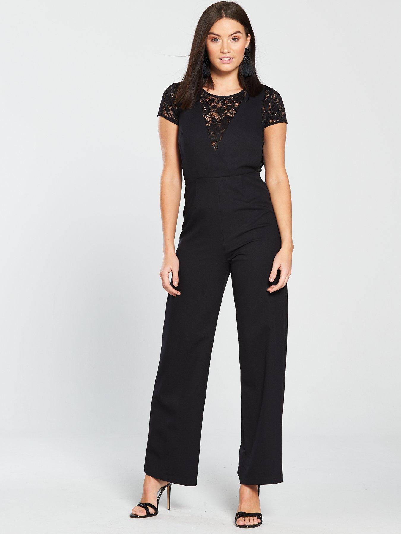 miss selfridge lace jumpsuit