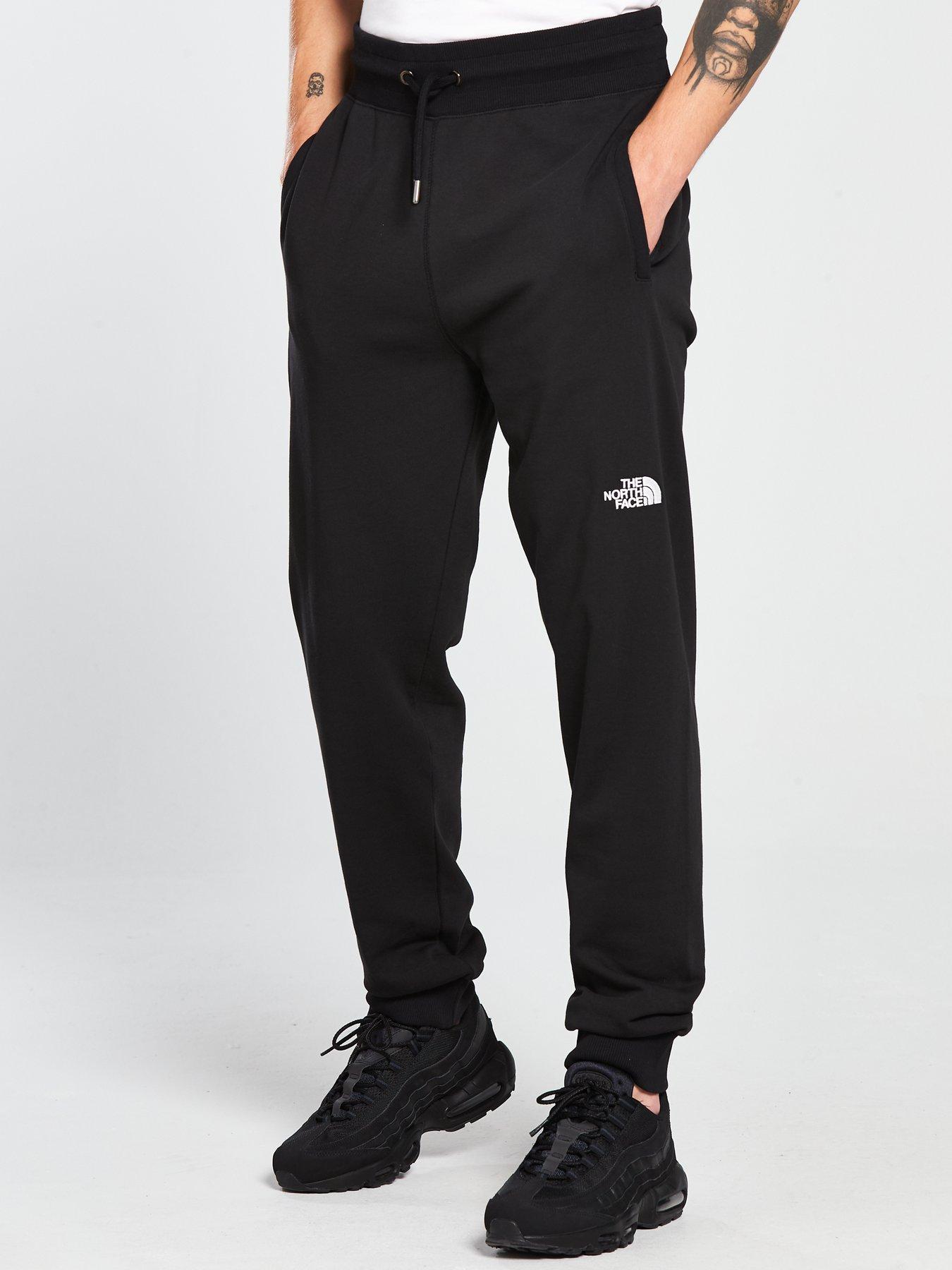 black north face tracksuit bottoms
