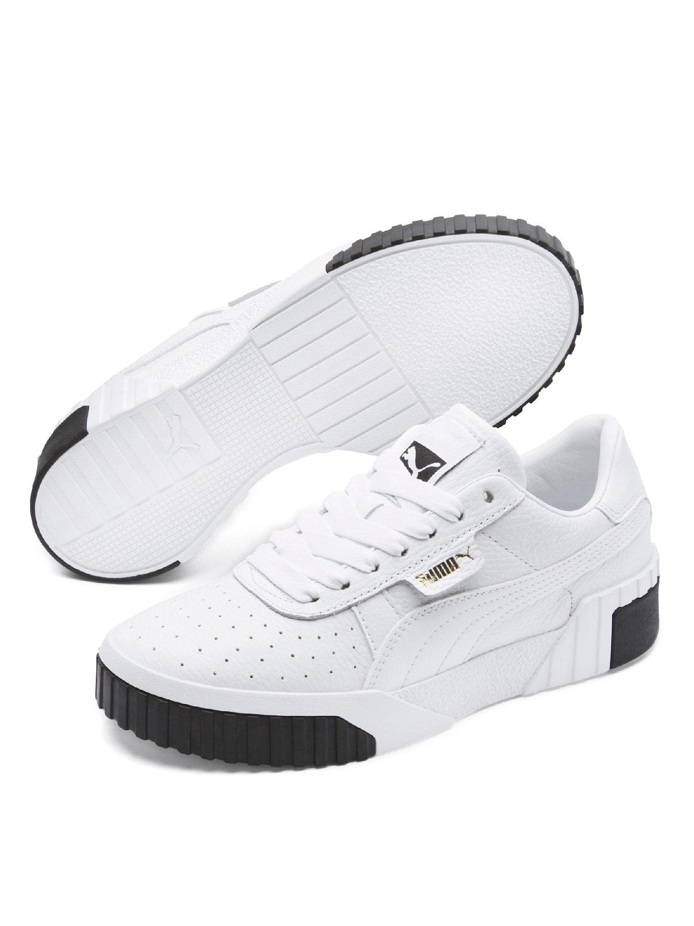 puma cali trainers white and black