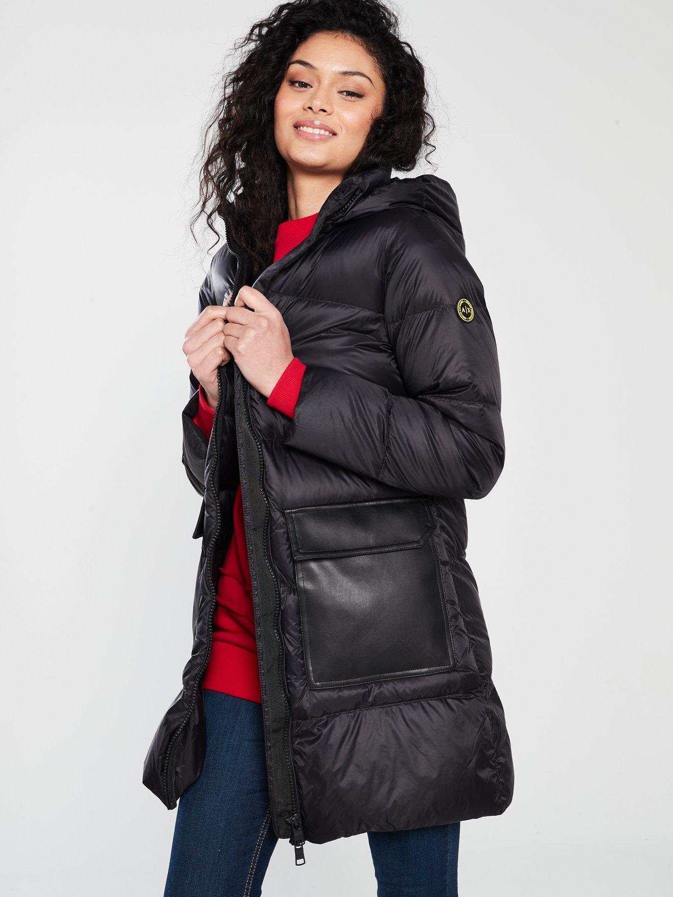 armani exchange lightweight down jacket