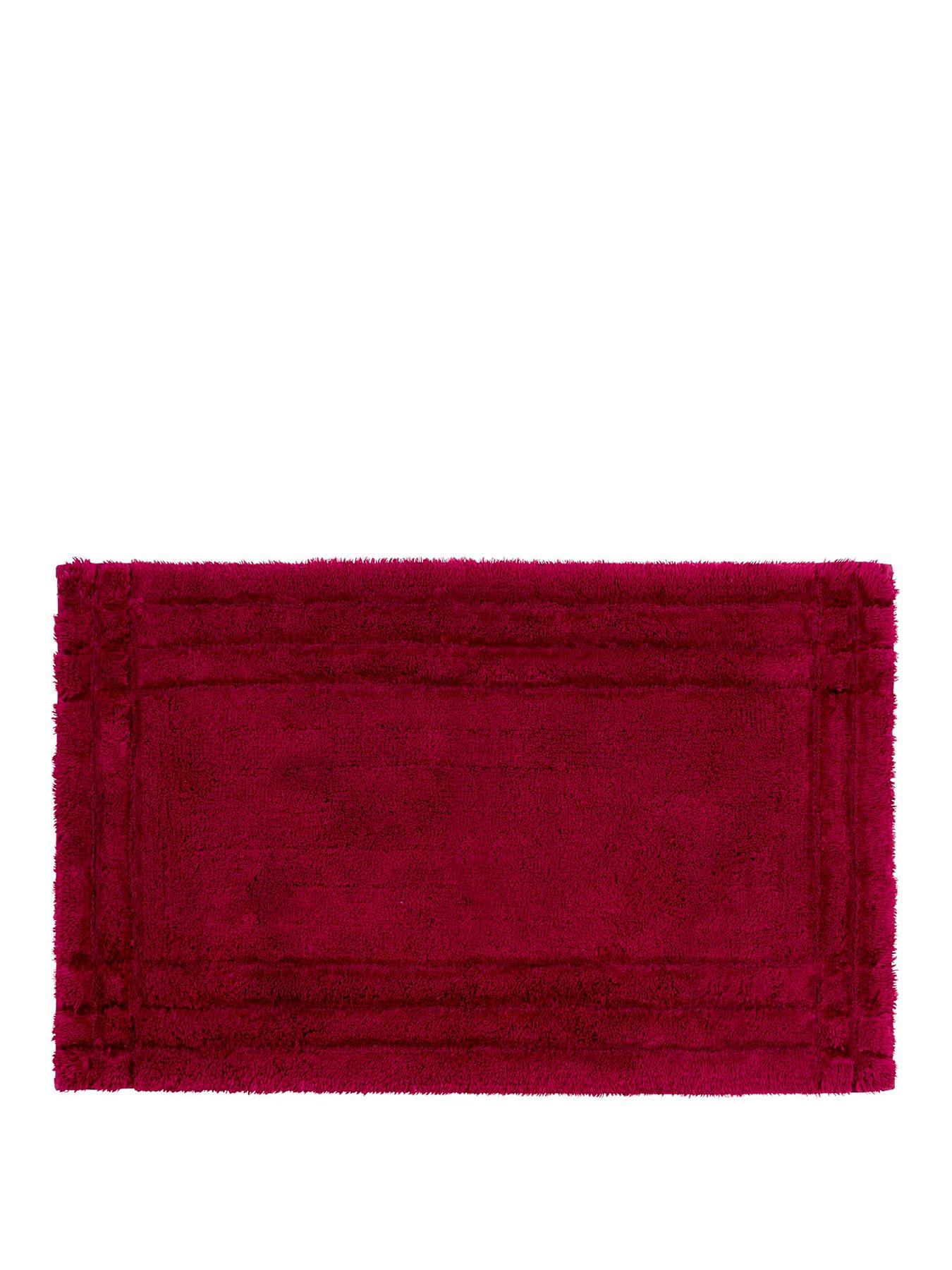 maroon bath mat