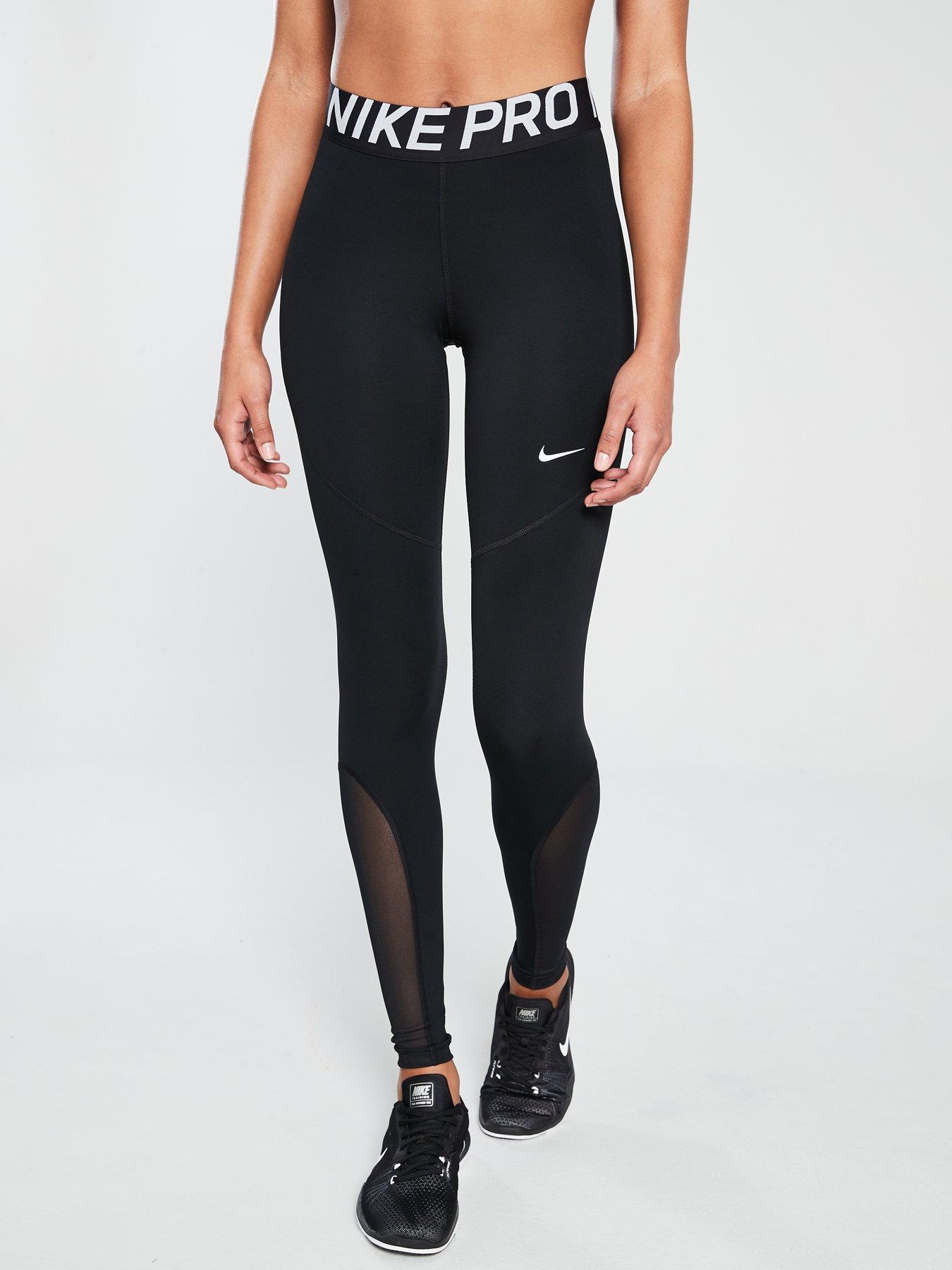 nike leggings black and grey