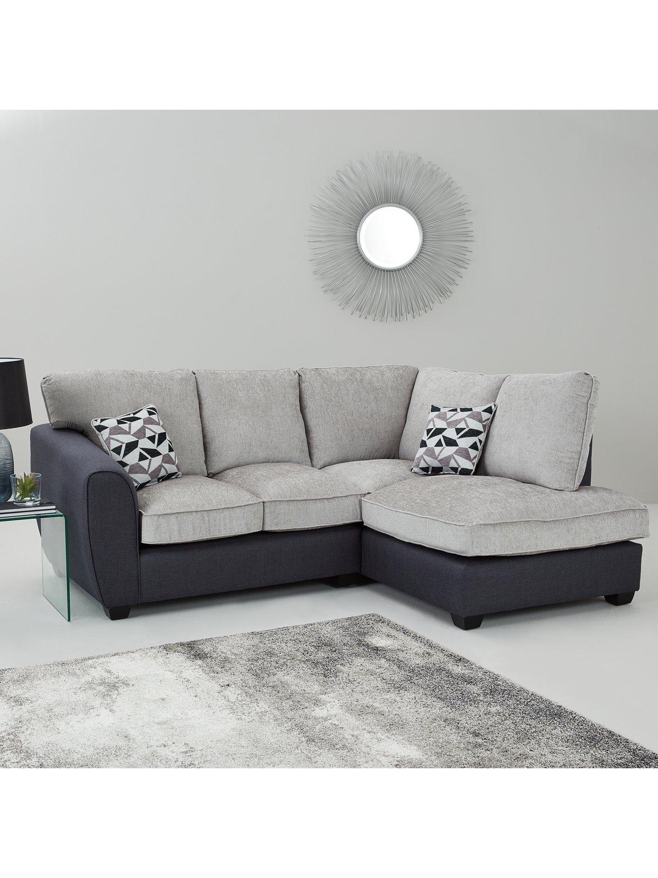 Juno Fabric Compact Standard Right Hand Corner Chaise Sofa