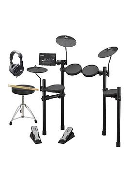 yamaha-yamaha-dtx402-electronic-drum-kit-with-sticks-drum-throne-headphones-and-online-lessons
