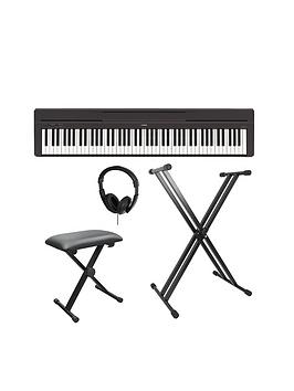 yamaha-yamaha-p45-compact-p-series-digital-piano-with-stand-bench-headphones-and-online-lessons