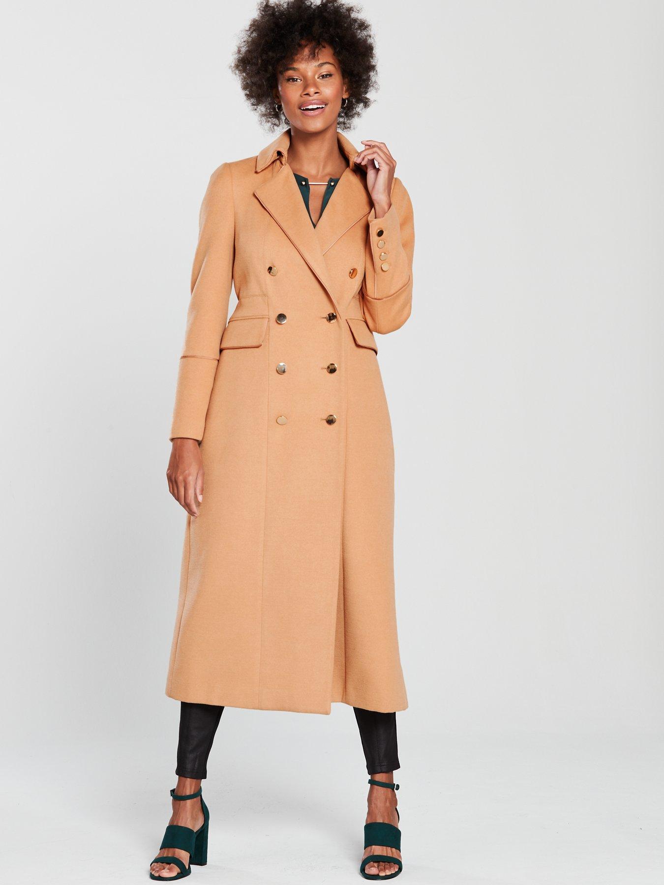Wallis Khaki Military Coat on Sale, 55 
