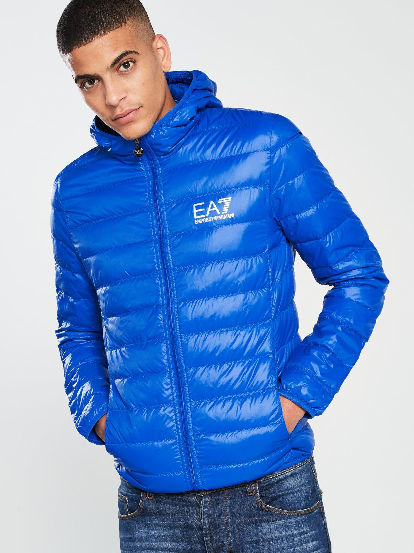 blue ea7 coat