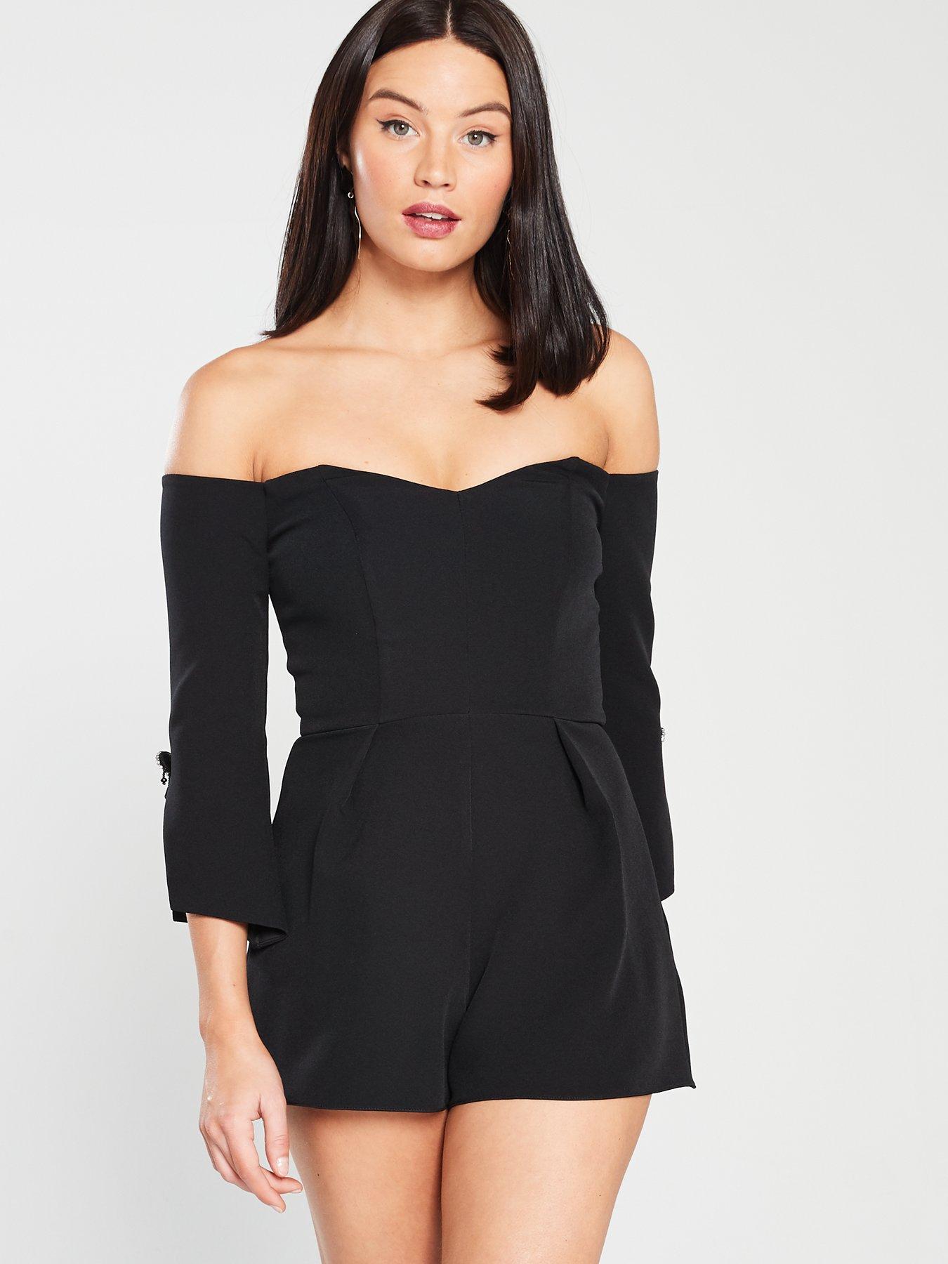 river island tuxedo playsuit