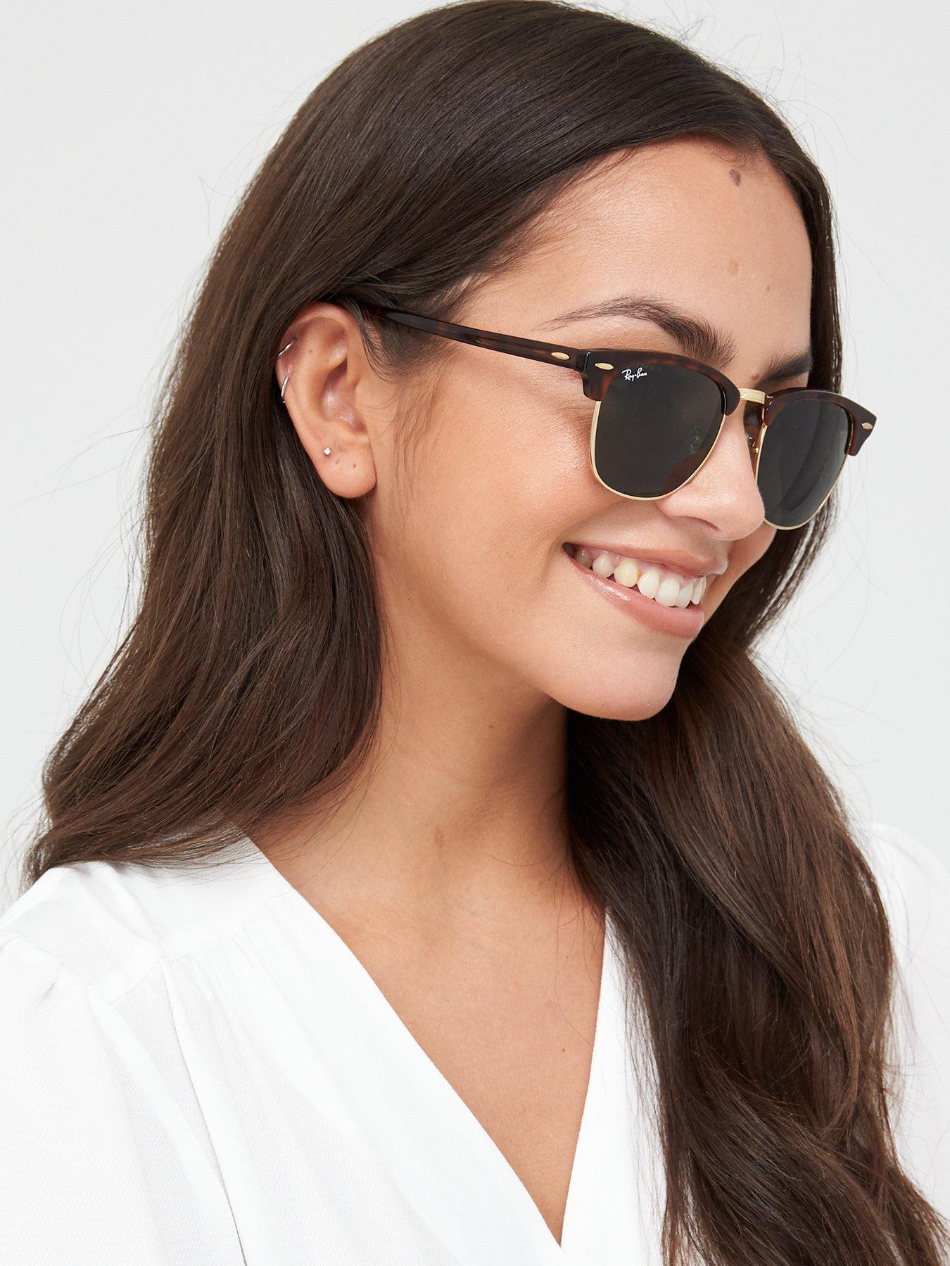 red sunglasses cat eye