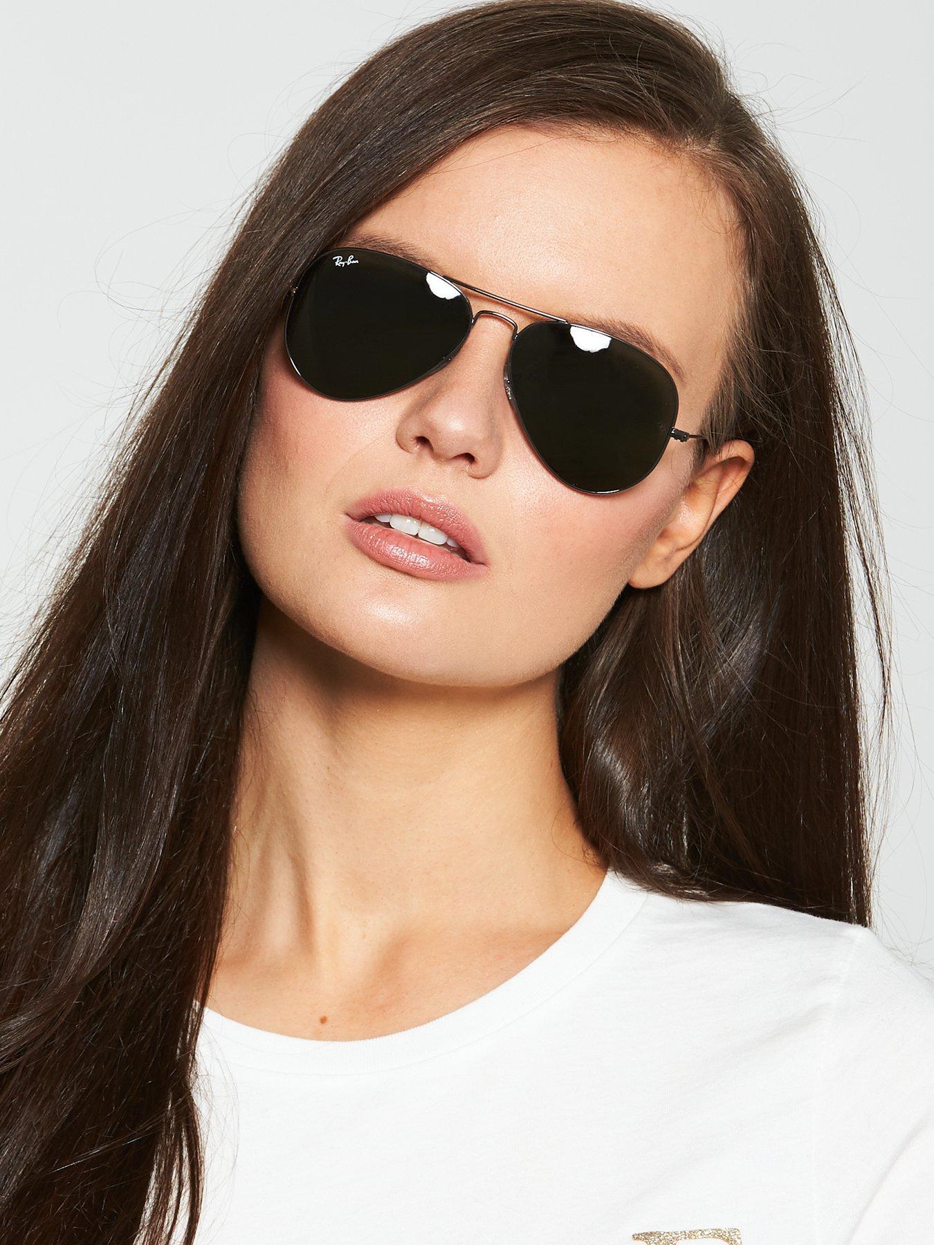 ray ban black aviators