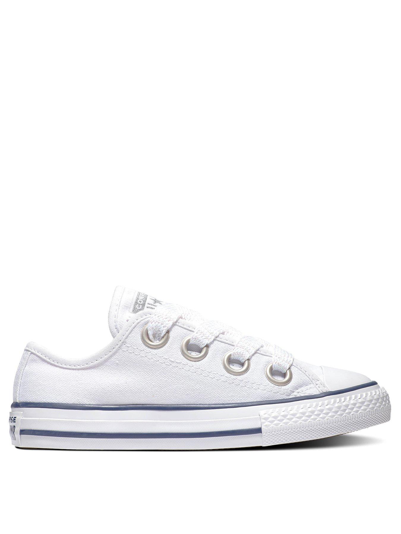 Converse Chuck Taylor All Star Big Eyelets Ox Junior Trainer Pink Pop