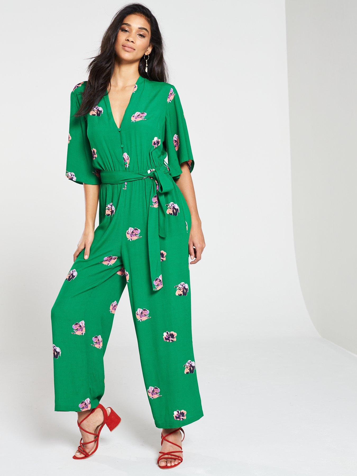 yas jumpsuit green