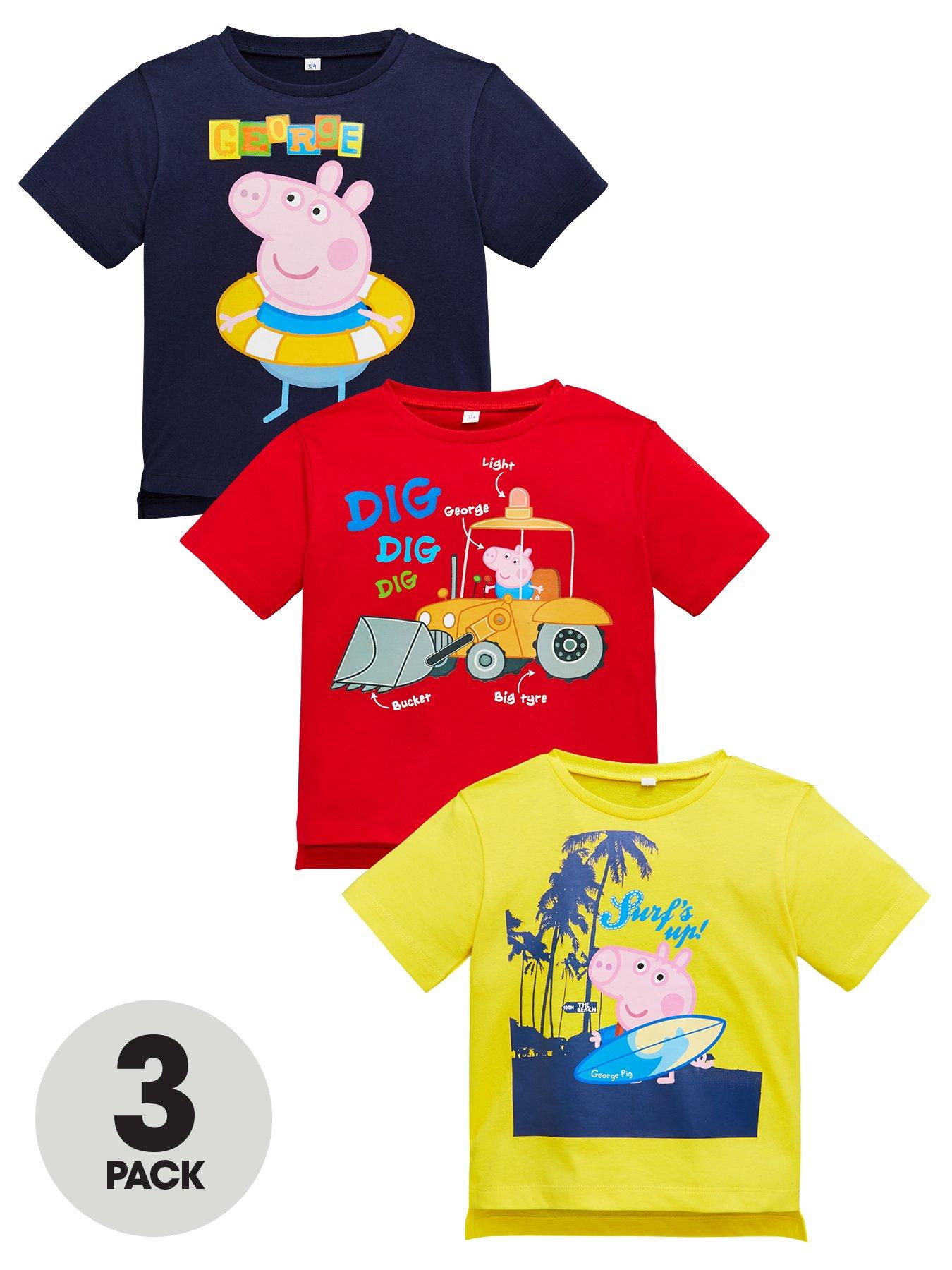 George Pig Boys 3 Pack T Shirts Multi Littlewoodsireland Ie - werewolf animation package showcase roblox