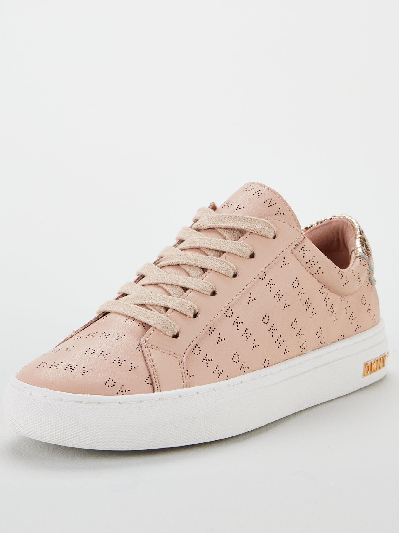 dkny court lace up trainers