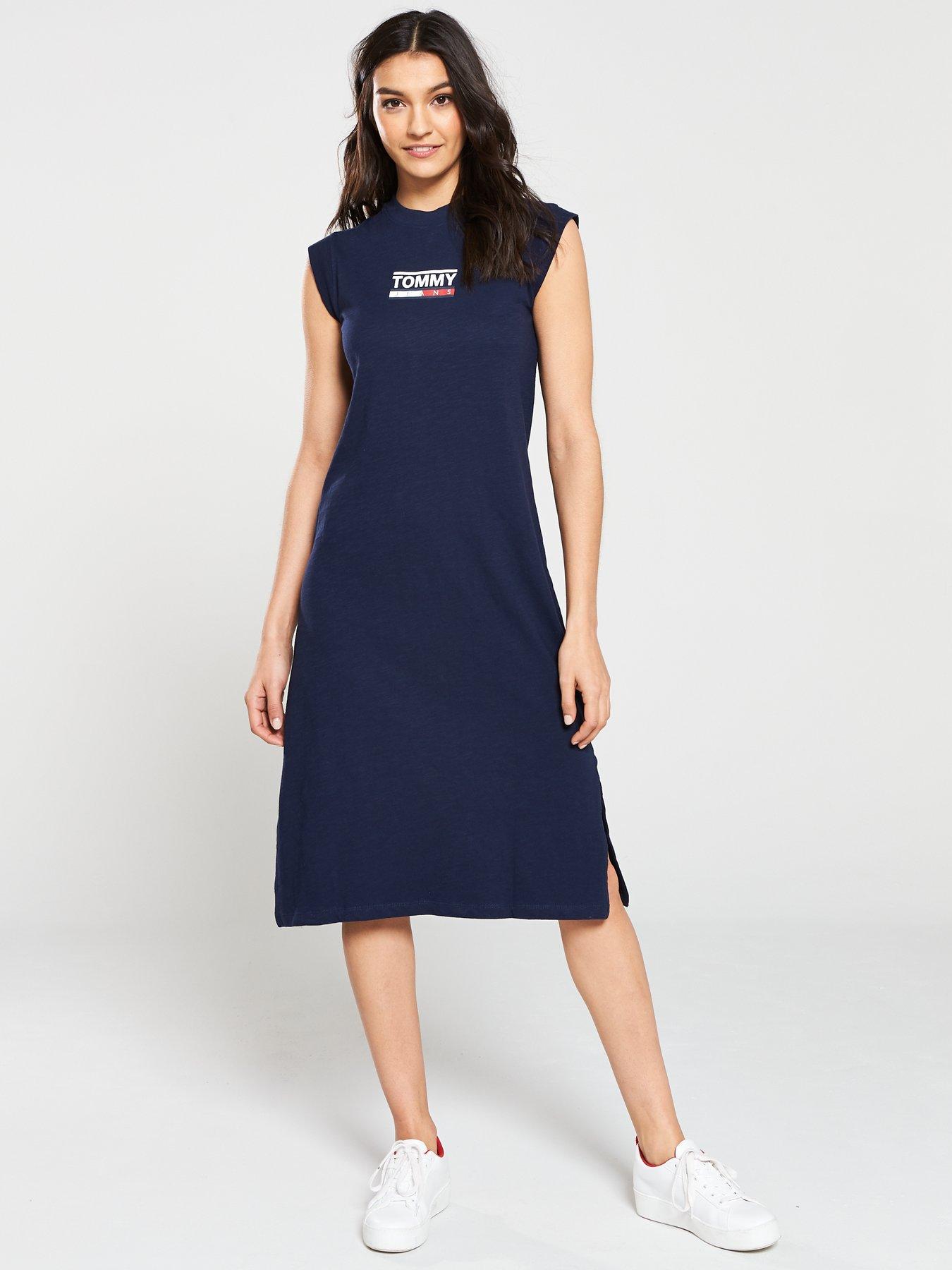 tommy hilfiger logo tank dress