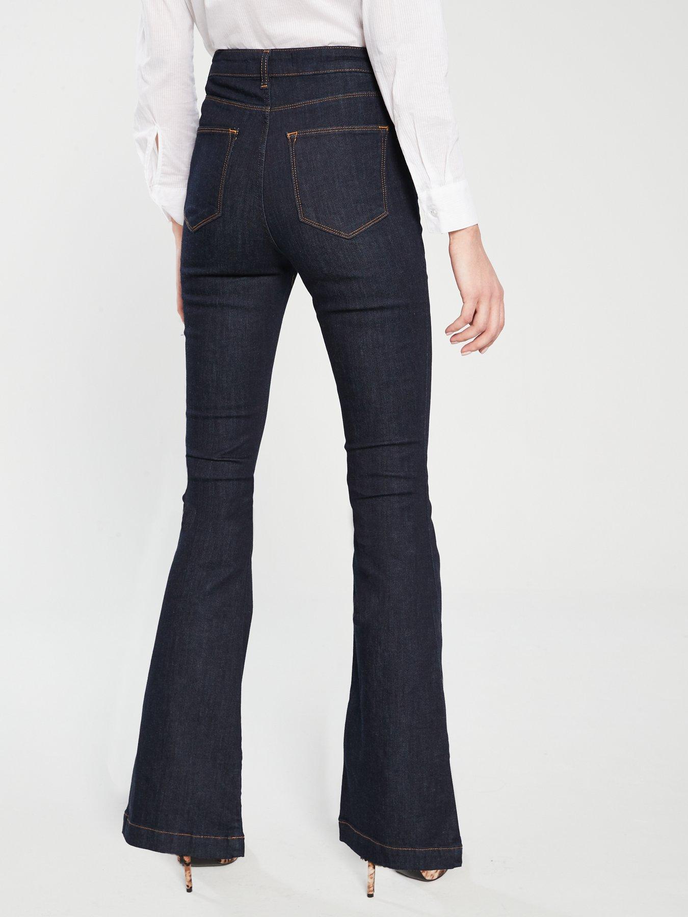 stretch denim bootcut jeans