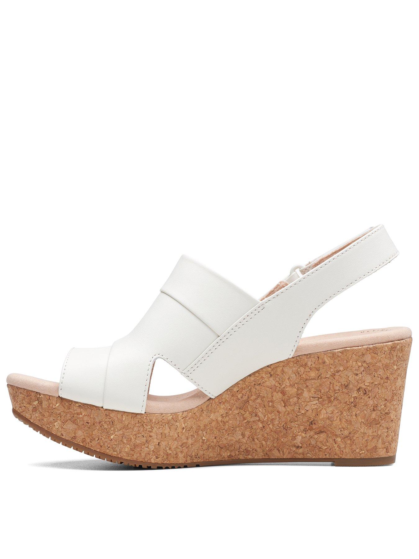 clarks annadel ivory wedge sandal