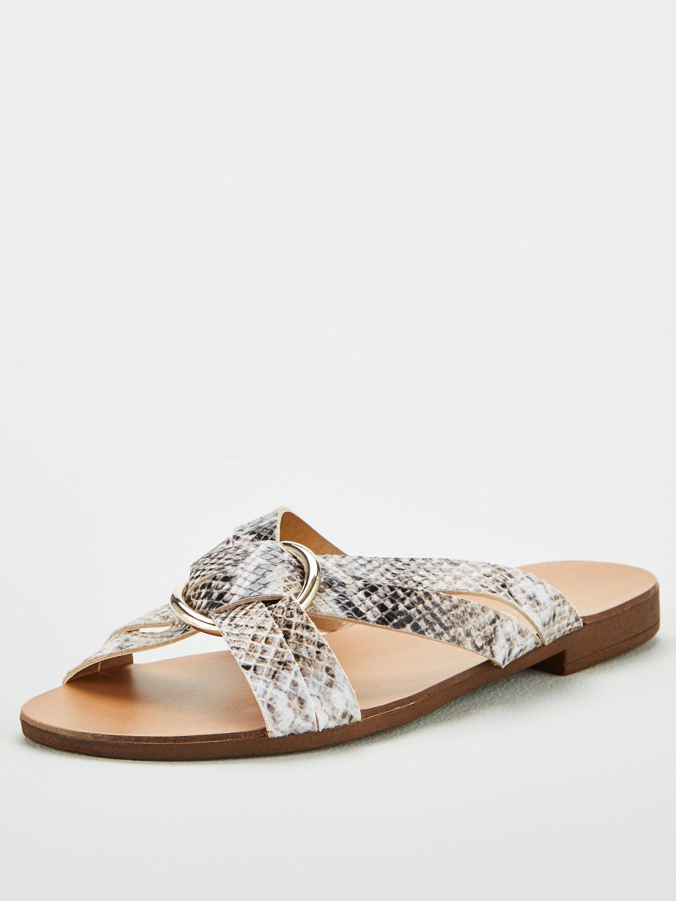 v-by-very-hareem-ring-leather-detail-crossover-flat-sandal