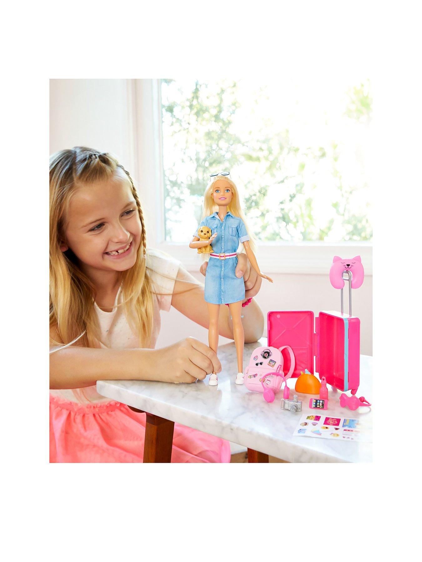 barbie doll travel set