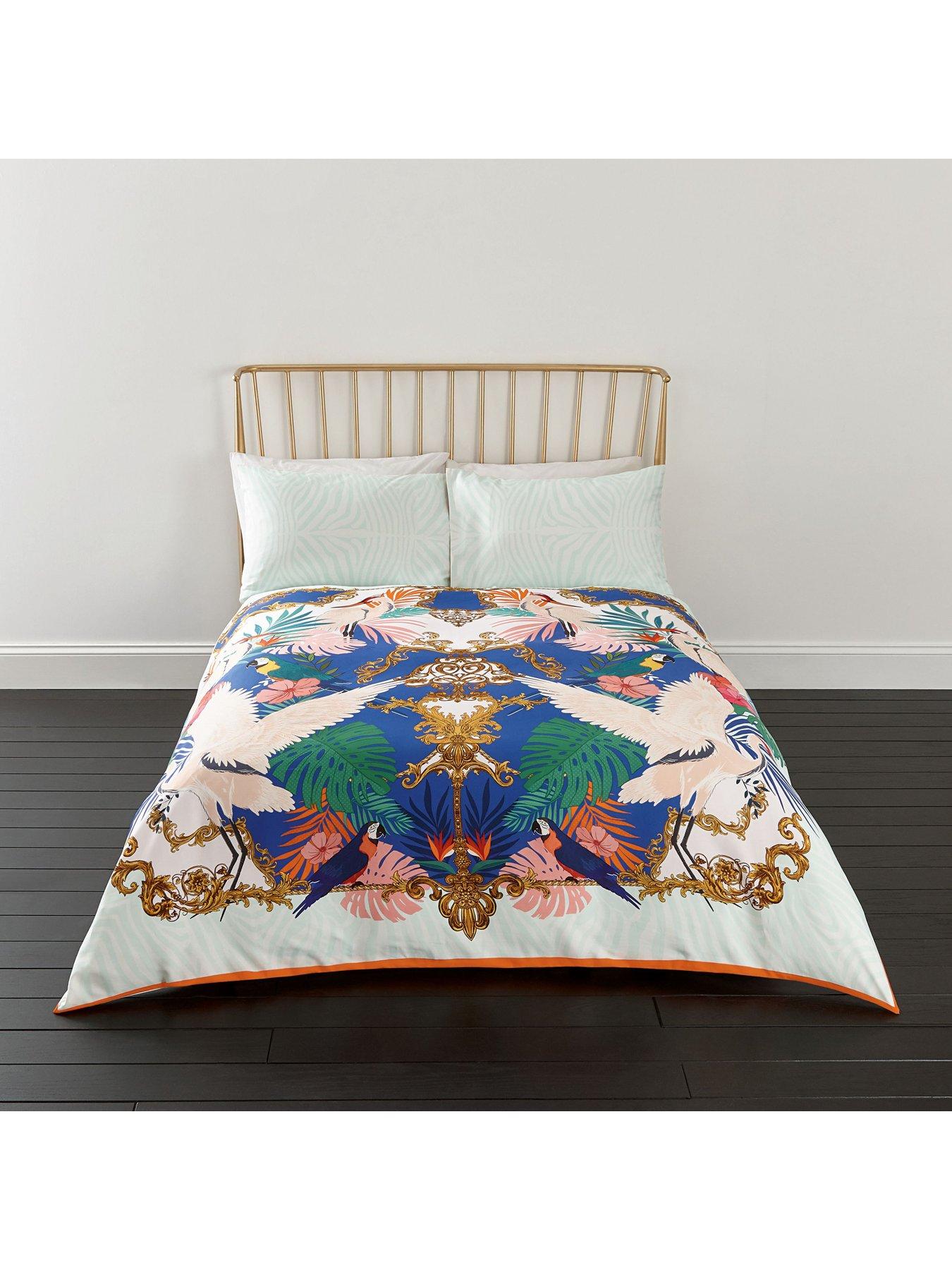 River Island Heron Print Duvet Cover Set Littlewoodsireland Ie