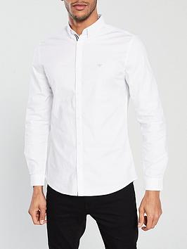 river-island-white-oxford-stretch-long-sleeve-shirt