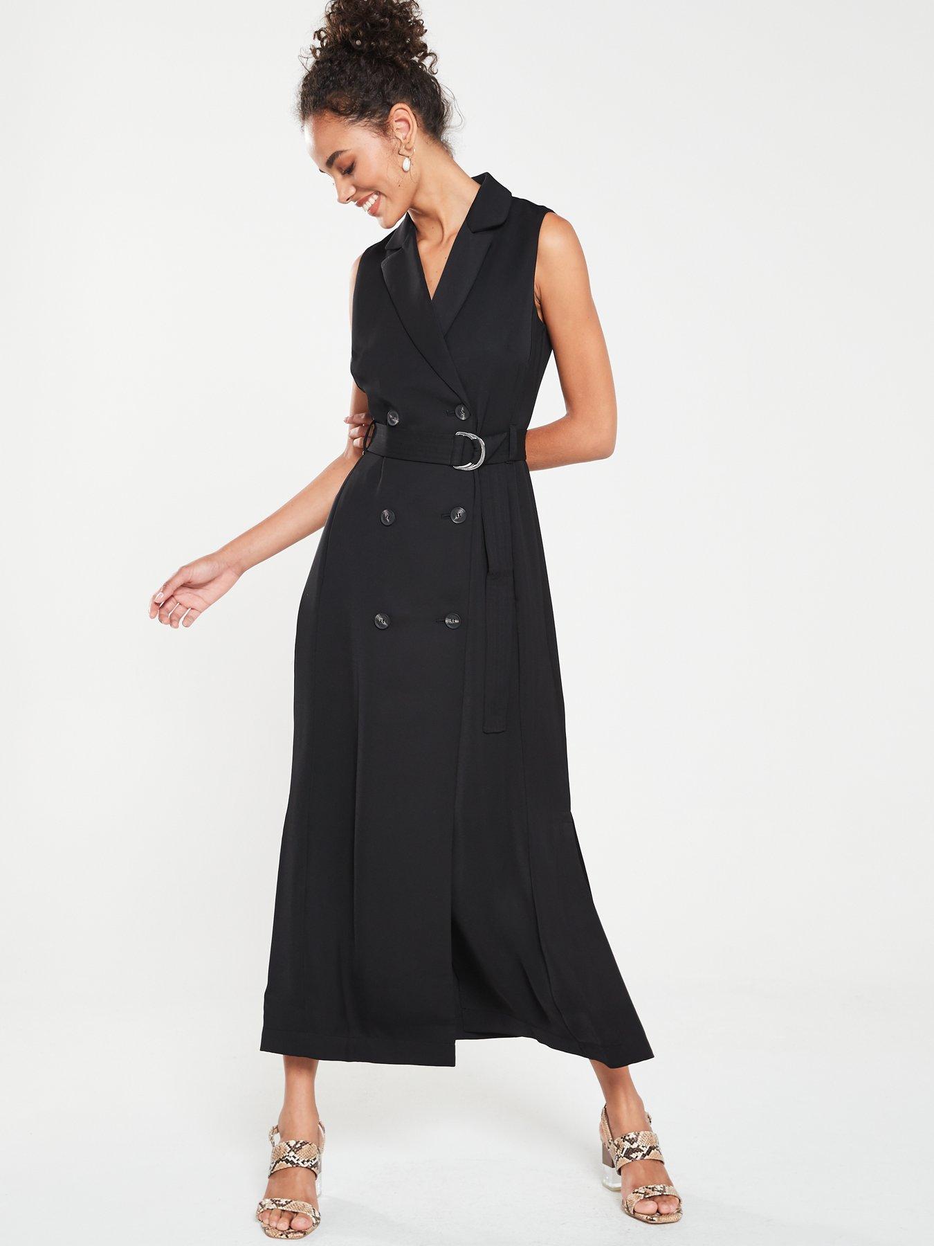 karen millen maxi tuxedo dress