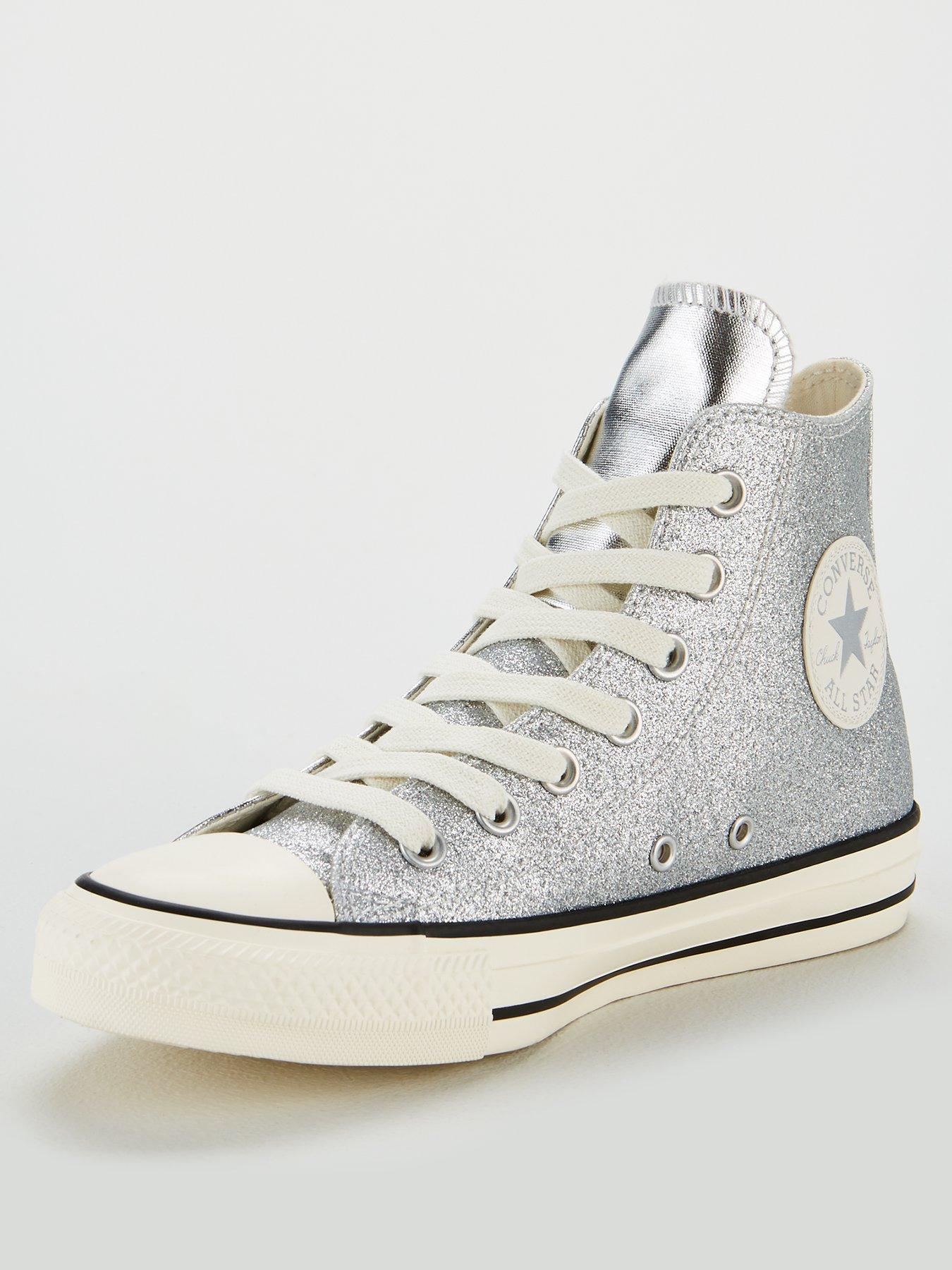 silver chuck taylors