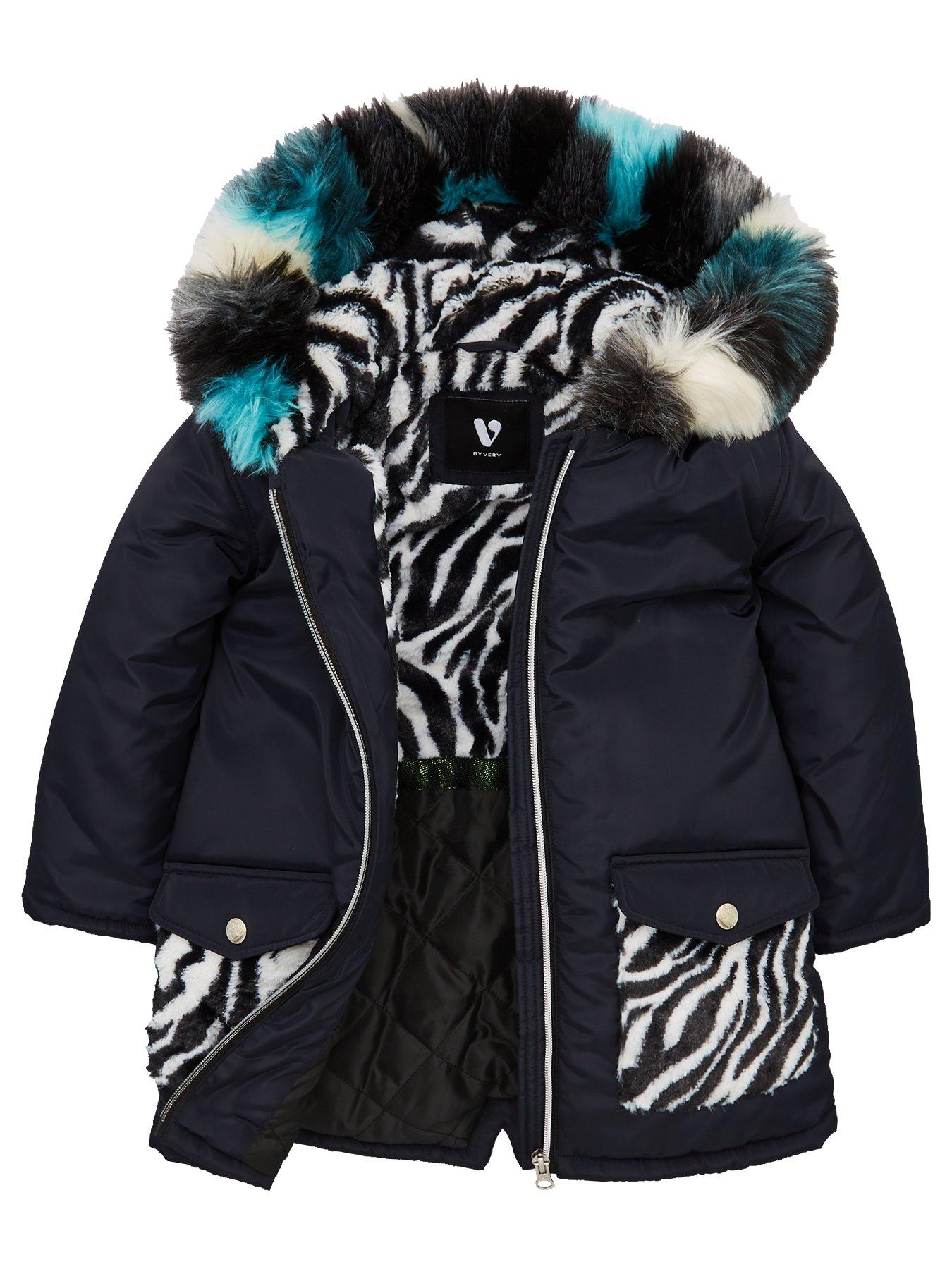 girls fur parka