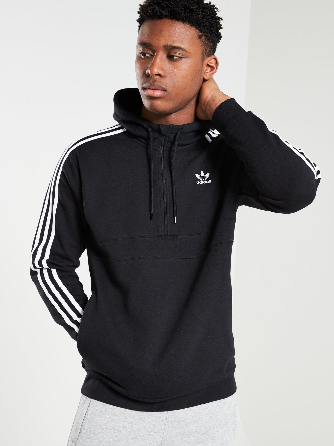 adidas originals half zip hoodie